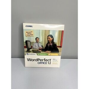 Vtg Word Perfect Office 12 New Still Sealed In Plastic